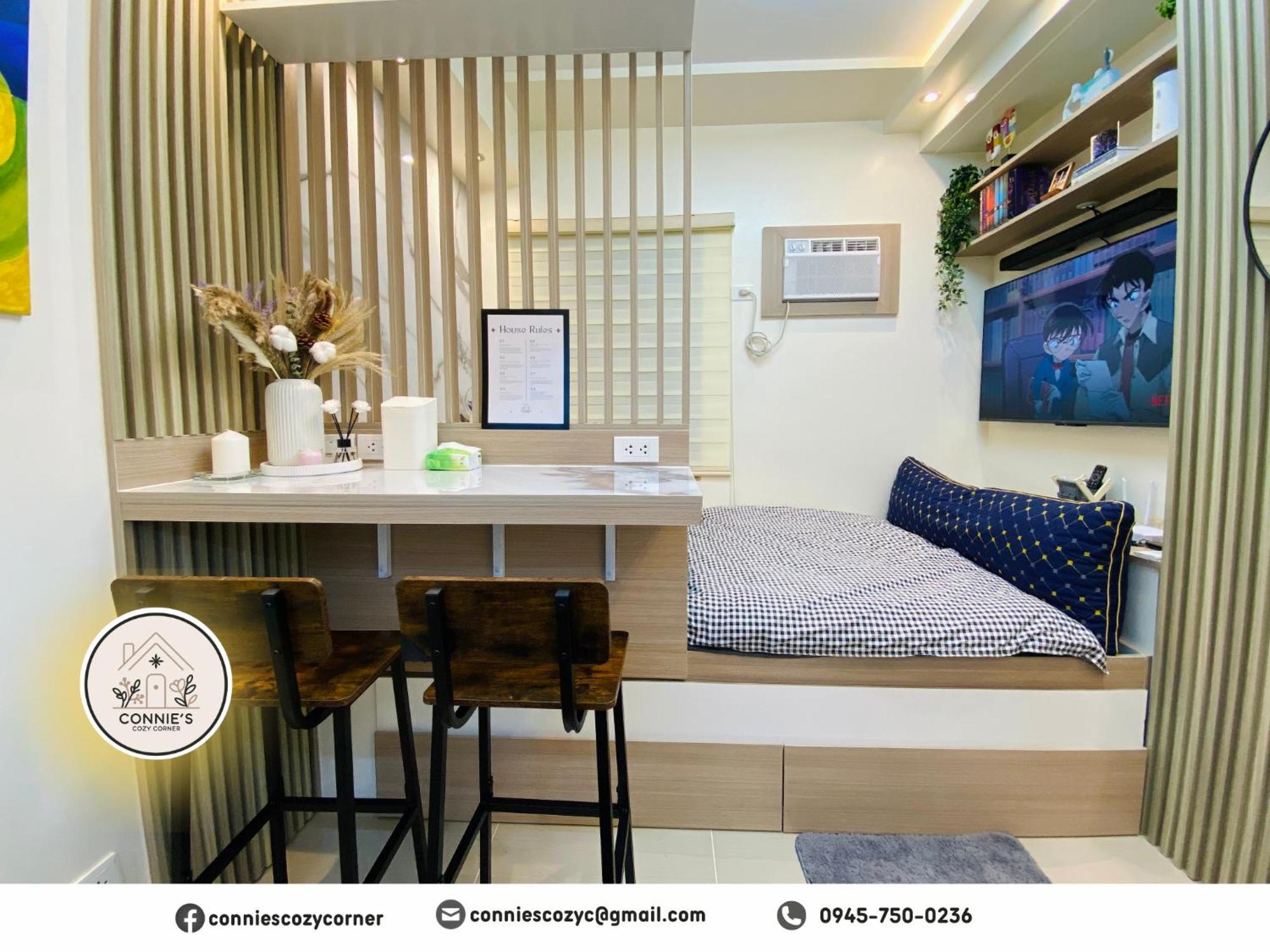 Connie's Cozy Corner - Stylish Unit In Cubao Aparthotel Manila